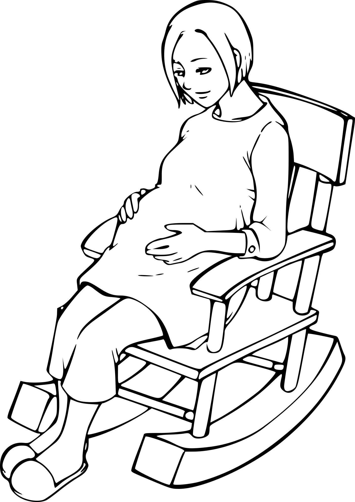 39 Free Printable Pregnancy Coloring Pages 15