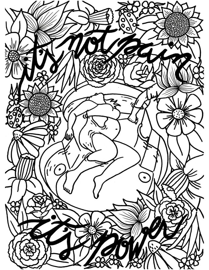 39 Free Printable Pregnancy Coloring Pages 18