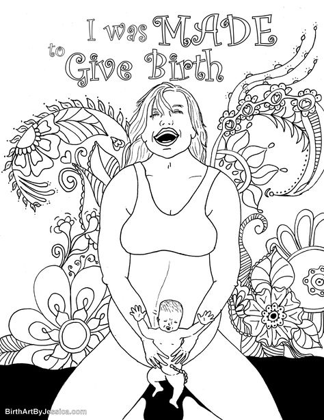 39 Free Printable Pregnancy Coloring Pages 27