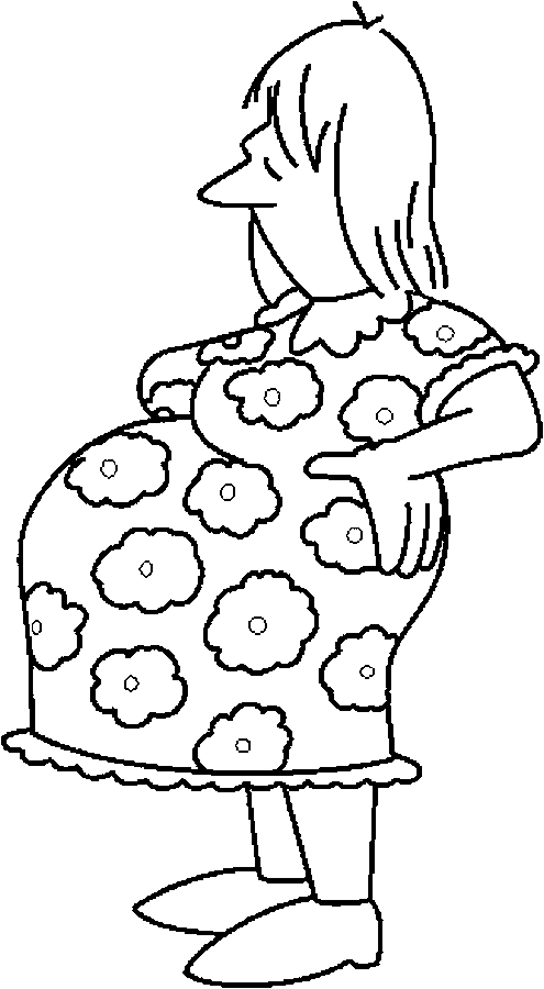 39 Free Printable Pregnancy Coloring Pages 28