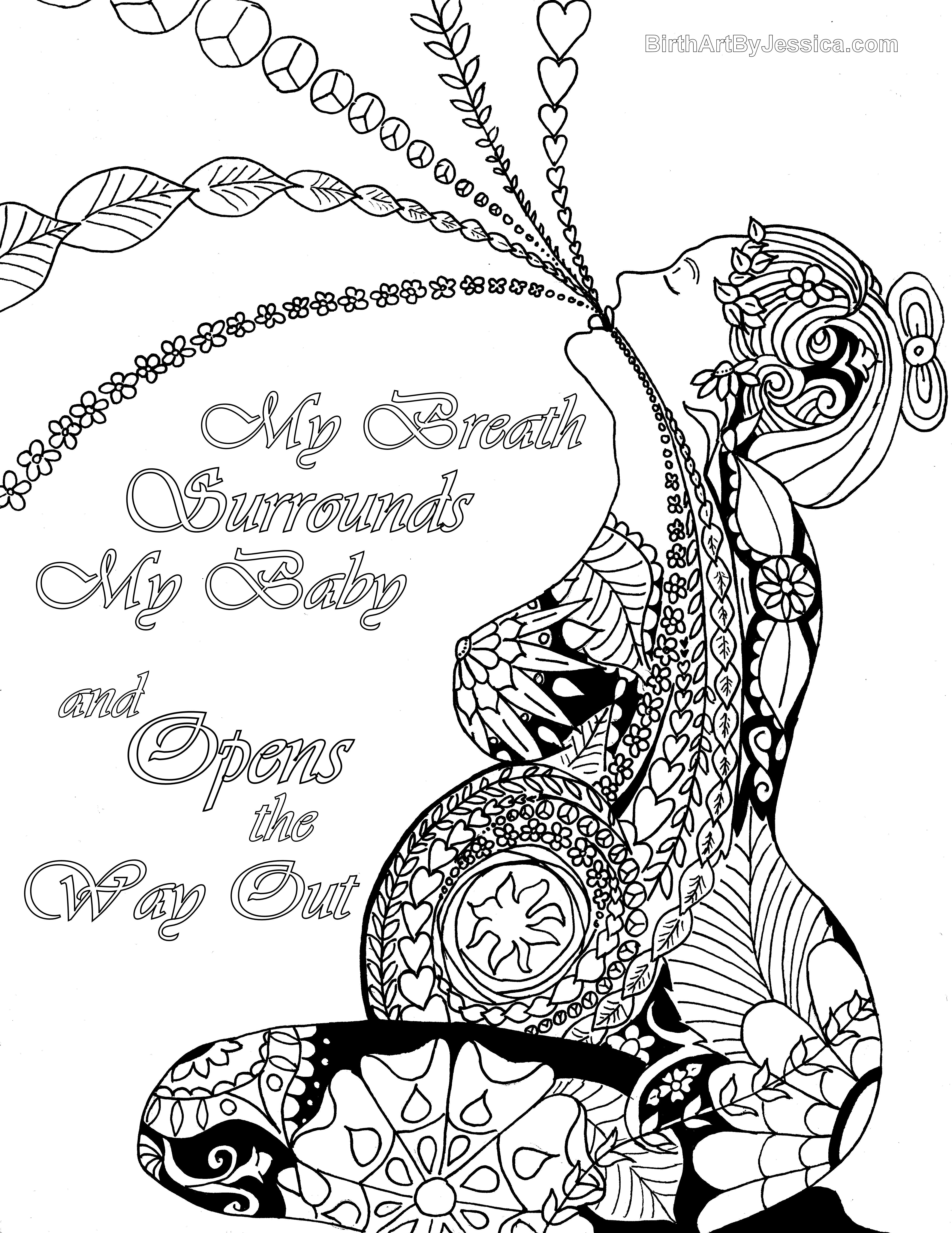 39 Free Printable Pregnancy Coloring Pages 30