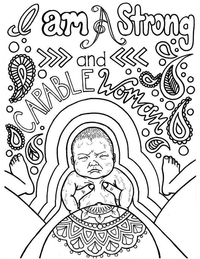 39 Free Printable Pregnancy Coloring Pages 34