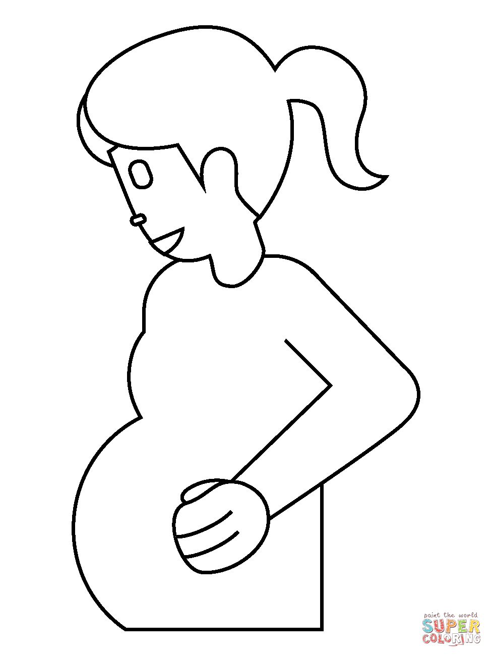 39 Free Printable Pregnancy Coloring Pages 9