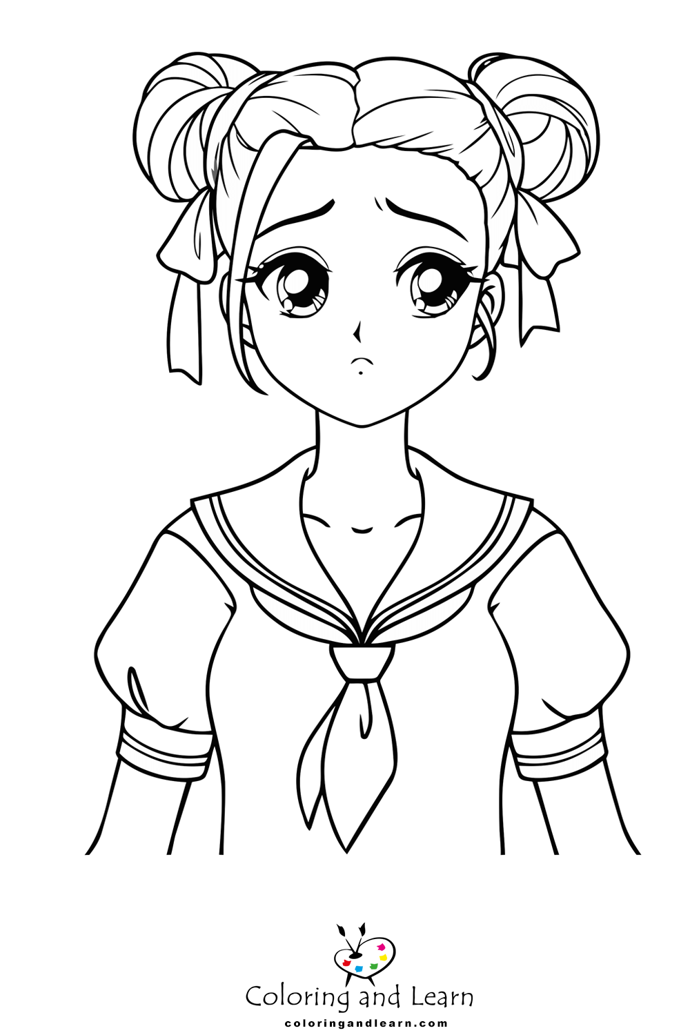 60+ Playful Anime Girl Coloring Pages Printable