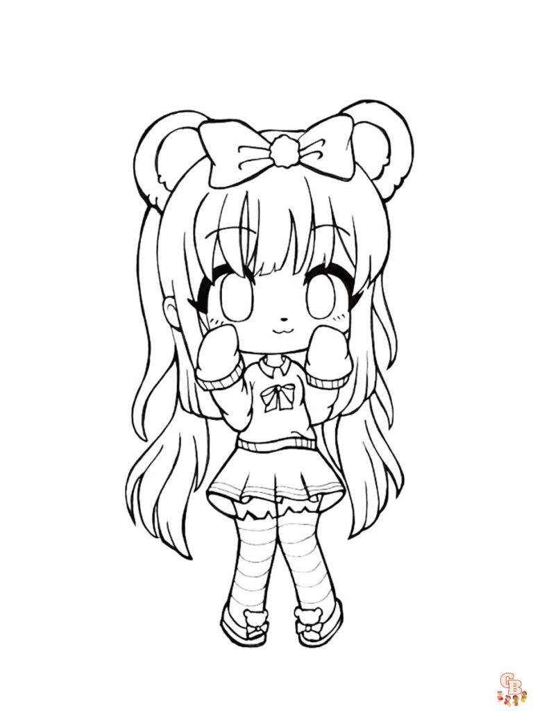 39+ Festive Anime Girl Coloring Pages Printable