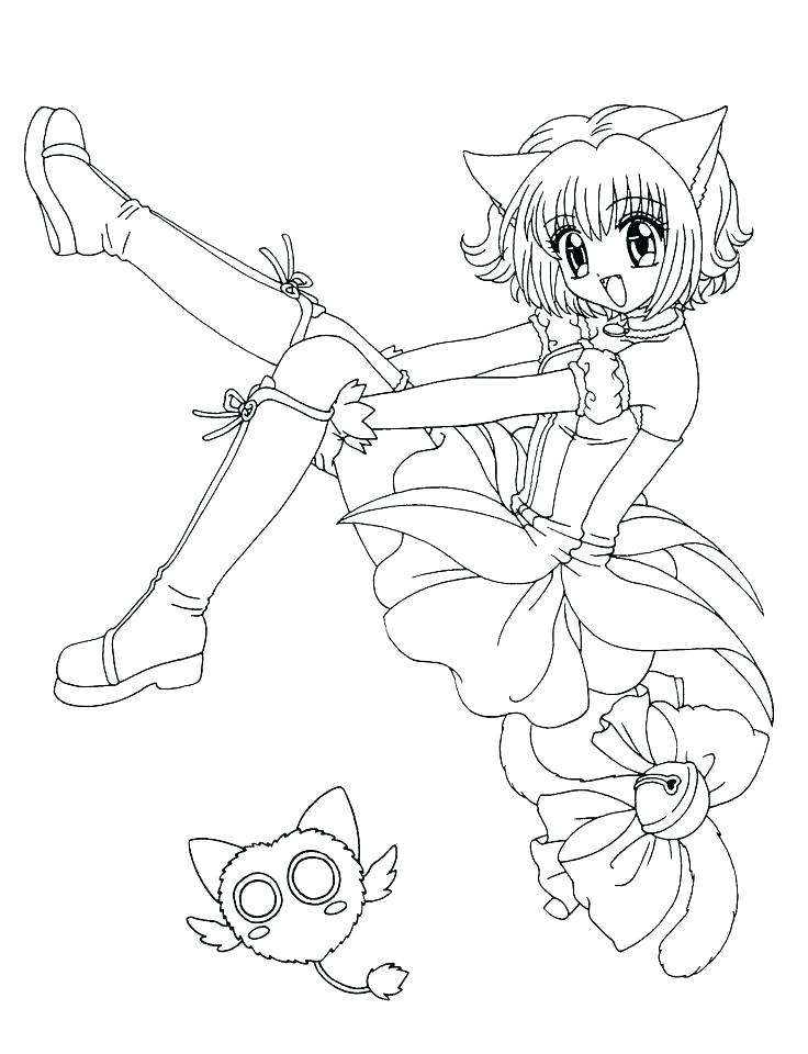 53+ Magical Anime Girl Coloring Pages Printable