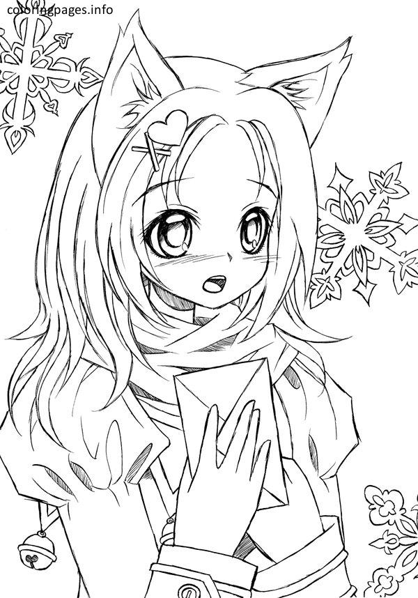 153+ Magical Anime Girl Coloring Pages Printable