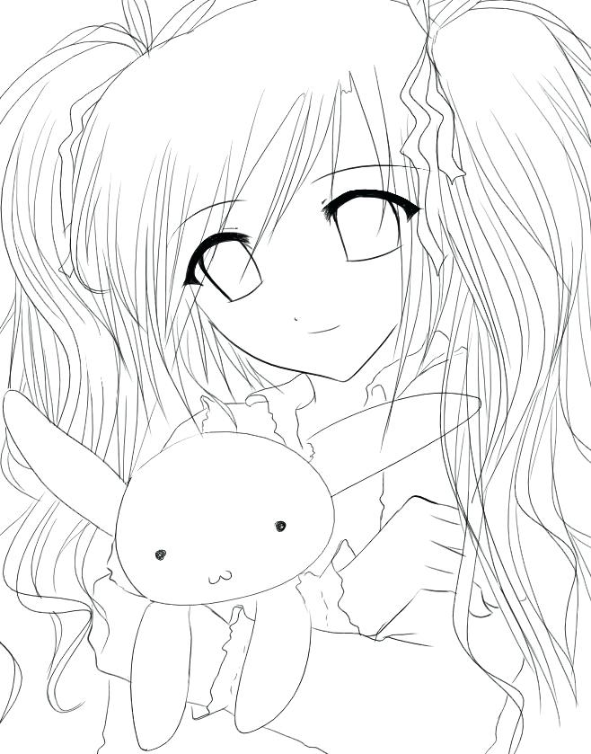 70+ Artistic Anime Girl Coloring Pages Printable