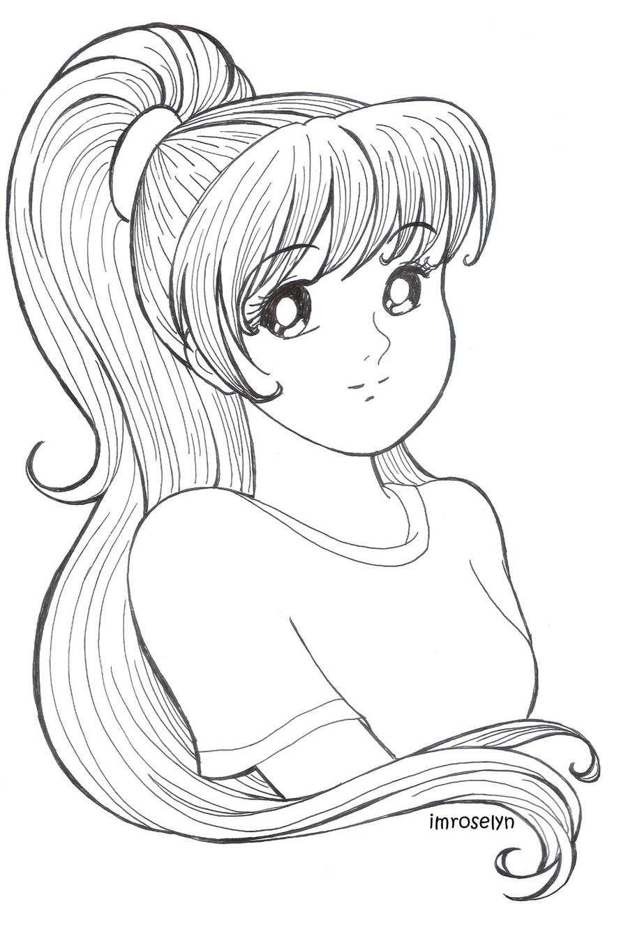 120+ Delightful Anime Girl Coloring Pages Printable