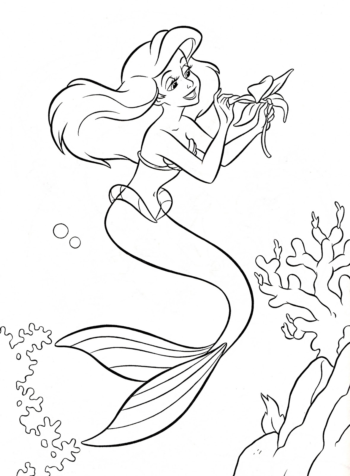 83+ Charming Mermaid Coloring Pages Printable