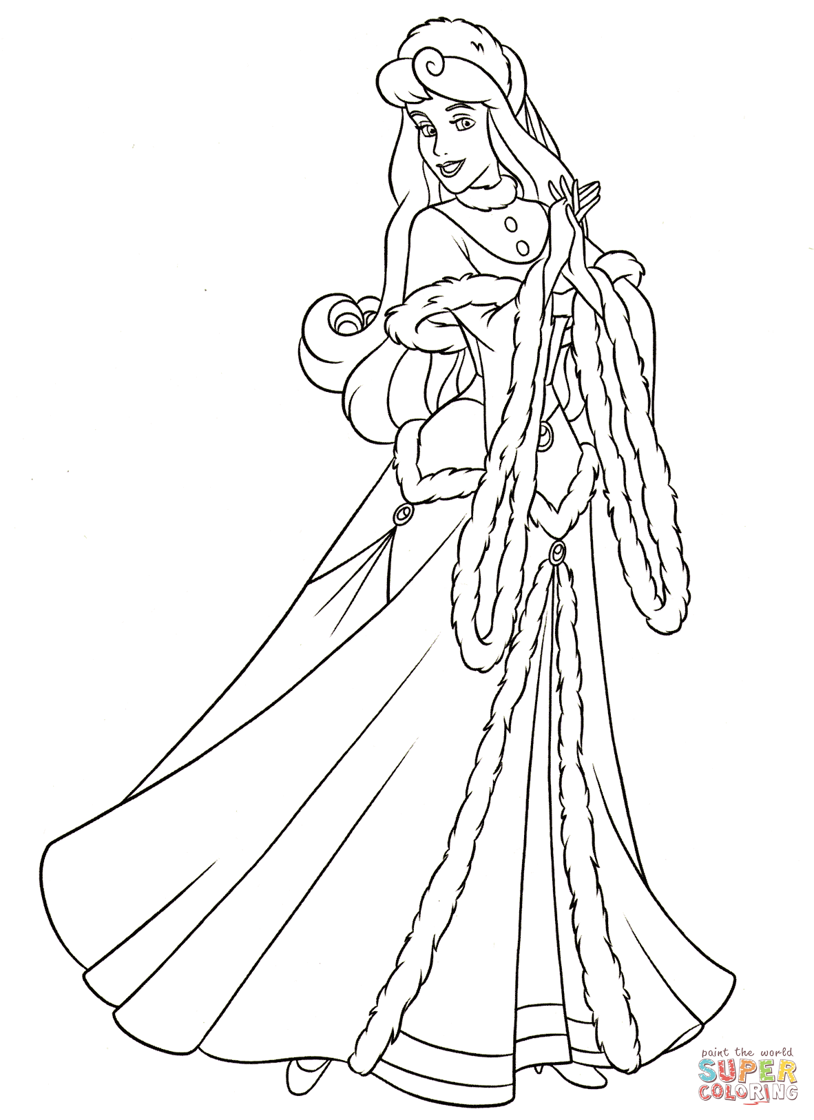 194+ Spectacular Aurora Coloring Pages Printable