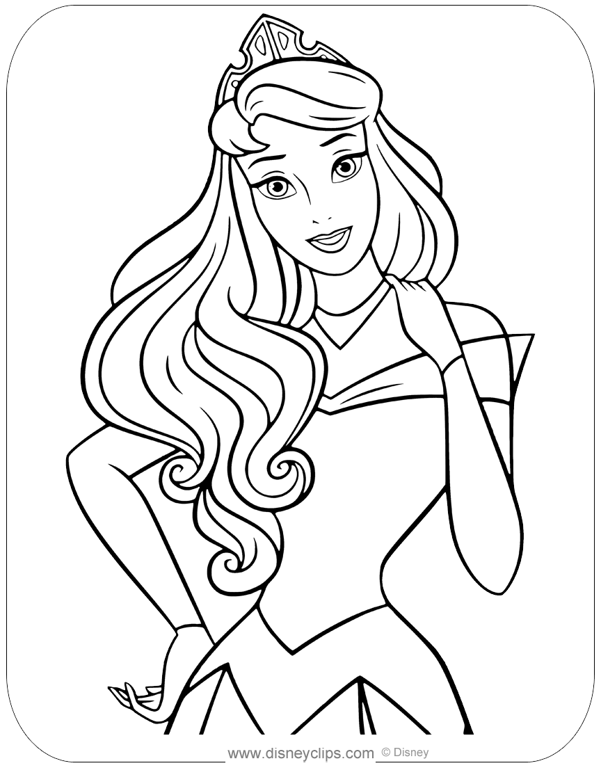 86+ Charming Aurora Coloring Pages Printable