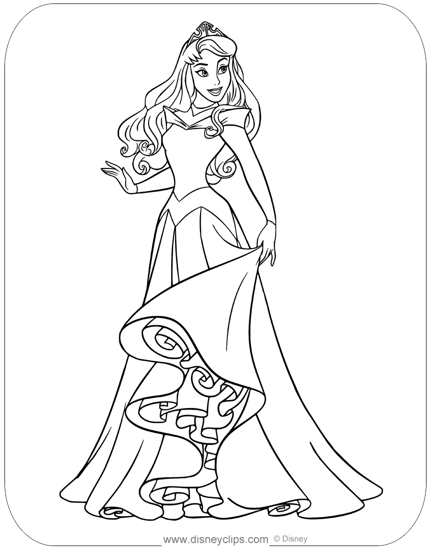 64+ Lovely Aurora Coloring Pages Printable