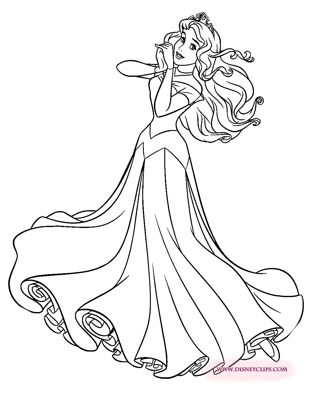 137+ Inspiring Aurora Coloring Pages Printable