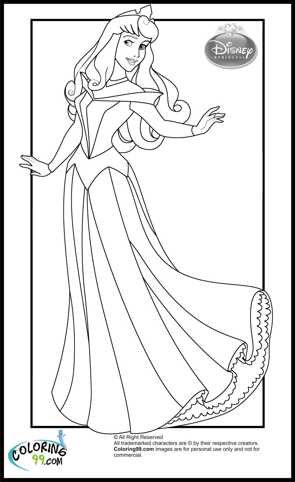 47+ Joyful Aurora Coloring Pages Printable