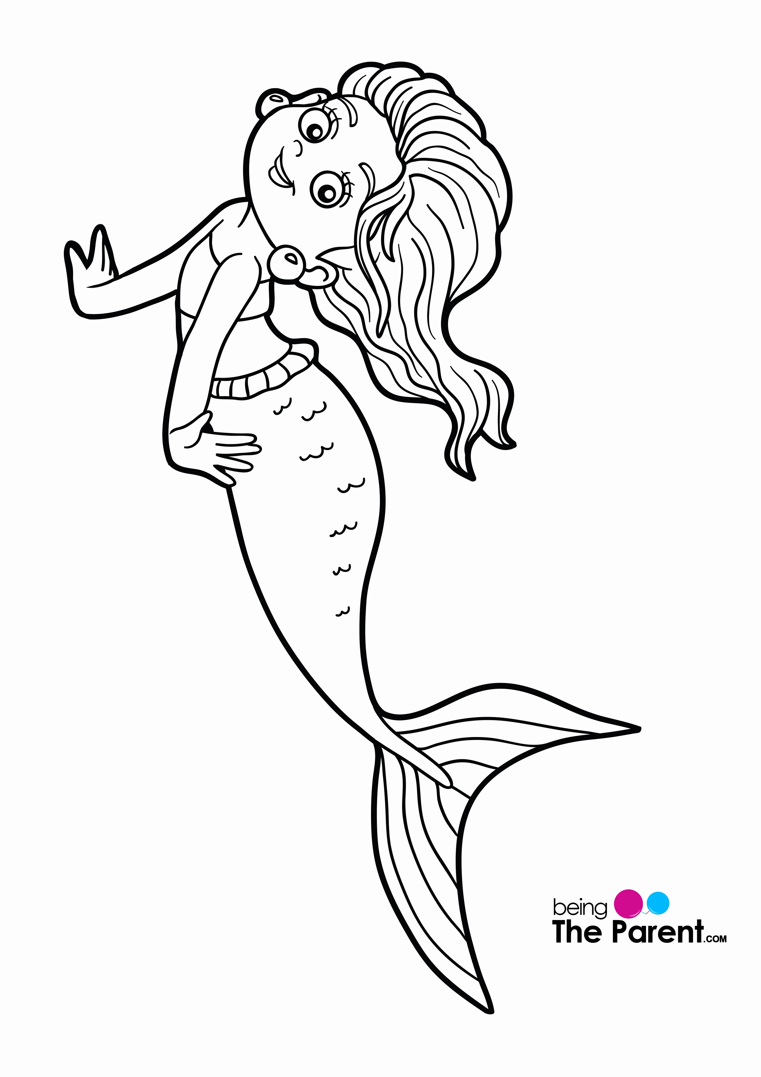 151+ Playful Mermaid Coloring Pages Printable