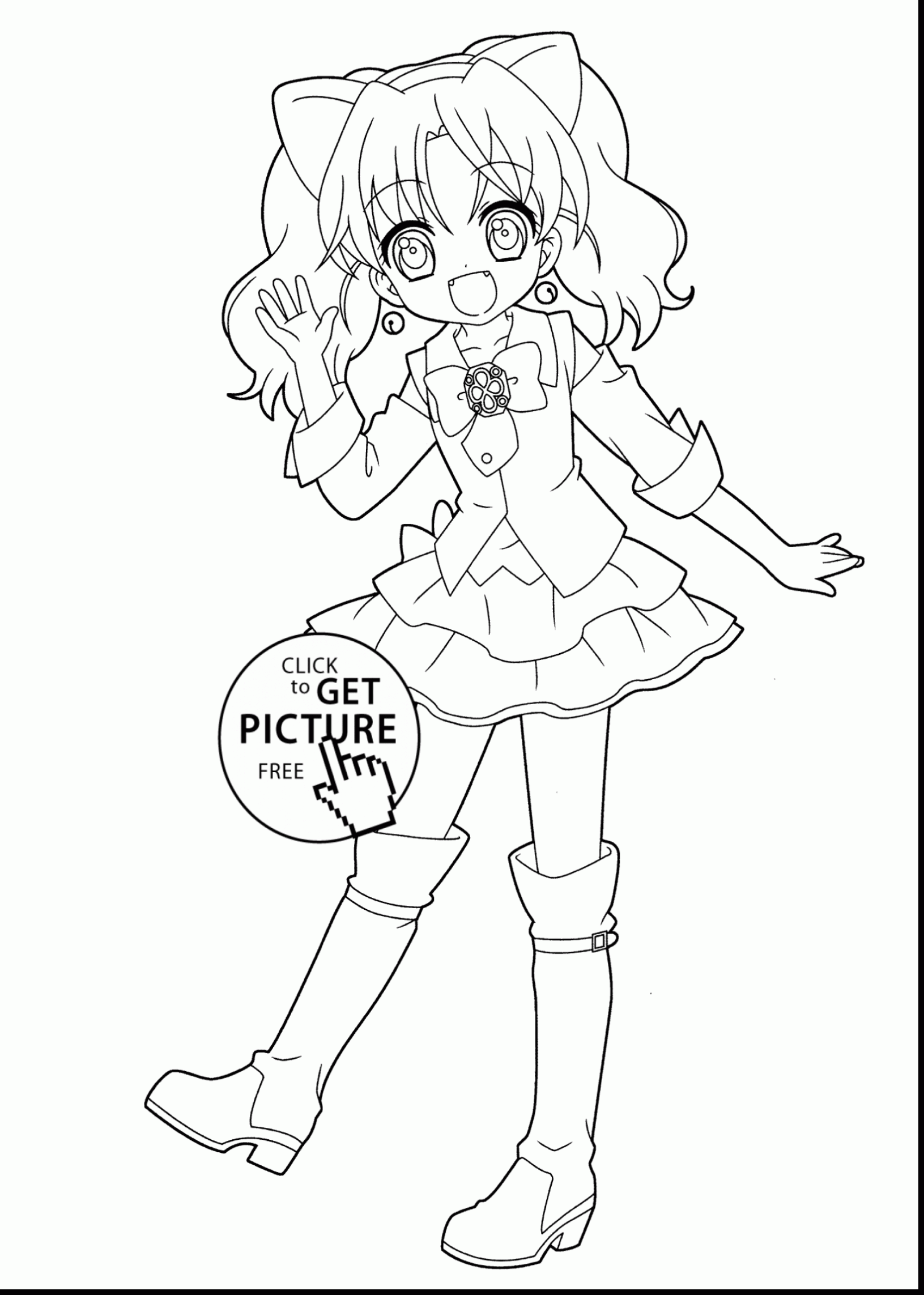 104+ Magical Anime Girl Coloring Pages Printable