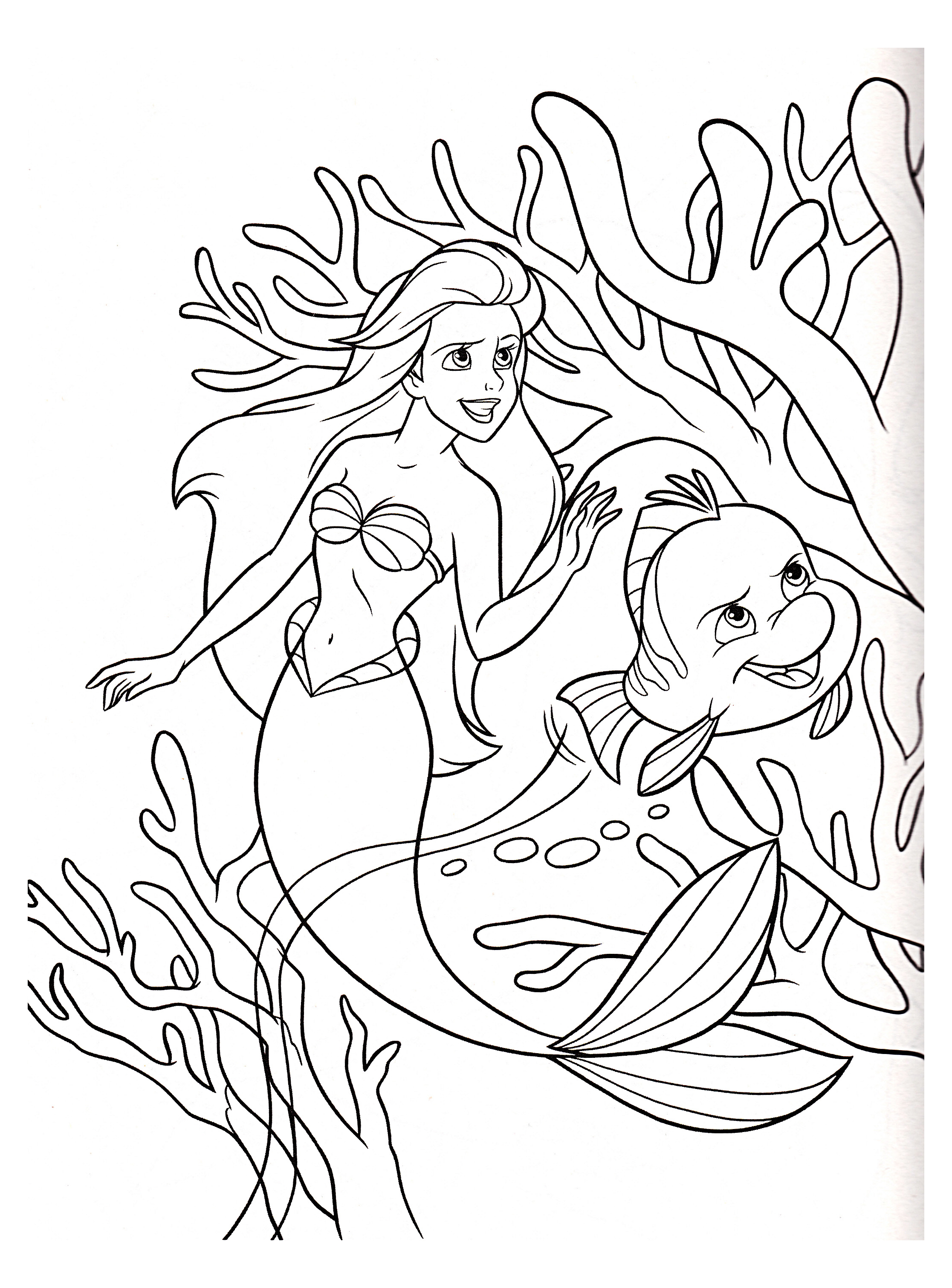 101+ Unique Mermaid Coloring Pages Printable