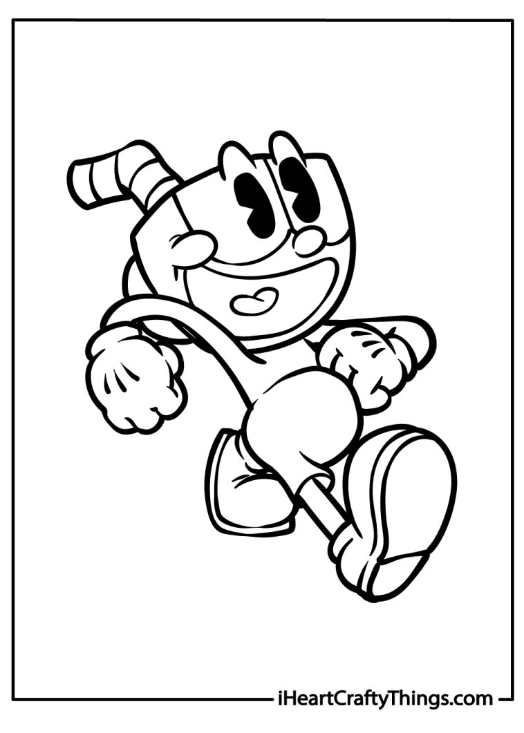 78+ Creative Cuphead Coloring Pages Printable