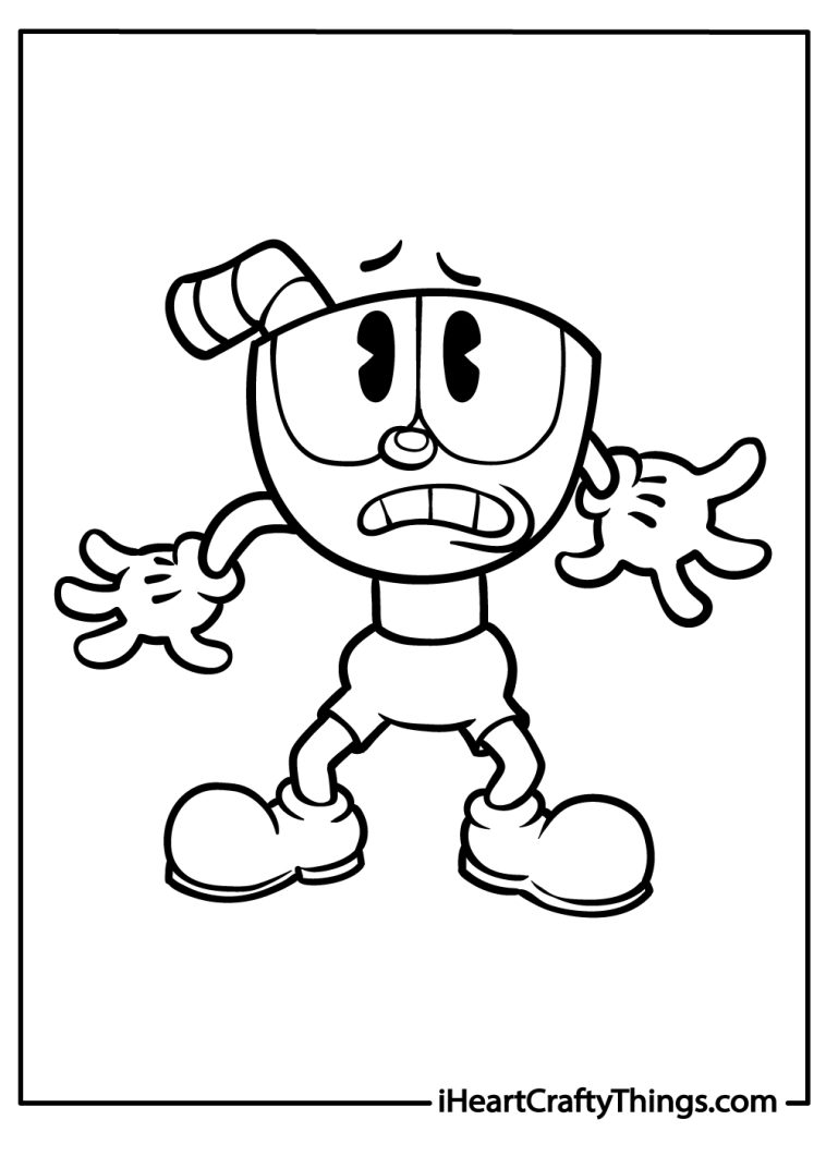 116+ Dazzling Cuphead Coloring Pages Printable