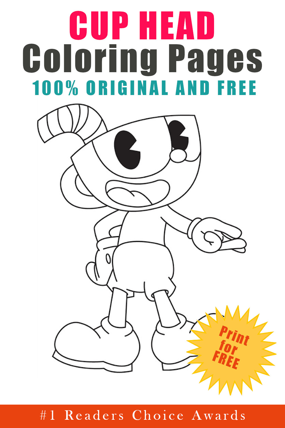 80+ Enchanting Cuphead Coloring Pages Printable