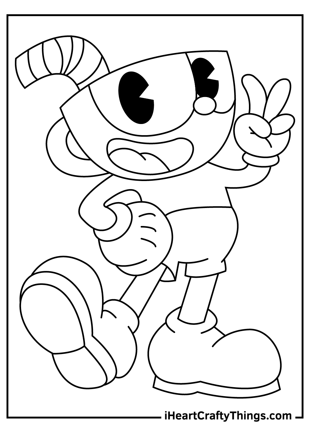 125+ Cheerful Cuphead Coloring Pages Printable