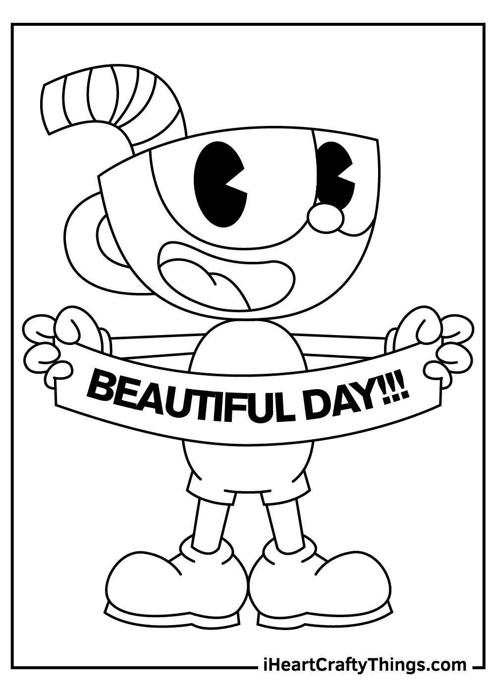 129+ Spectacular Cuphead Coloring Pages Printable