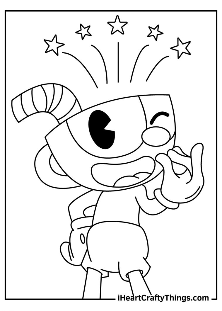 117+ Captivating Cuphead Coloring Pages Printable