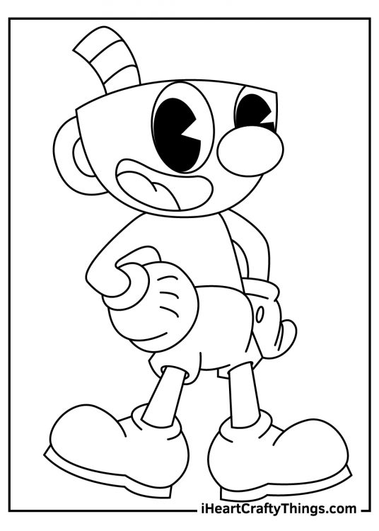 141+ Vibrant Cuphead Coloring Pages Printable