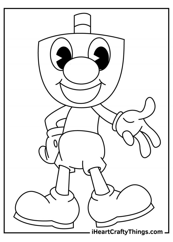 167+ Lovely Cuphead Coloring Pages Printable