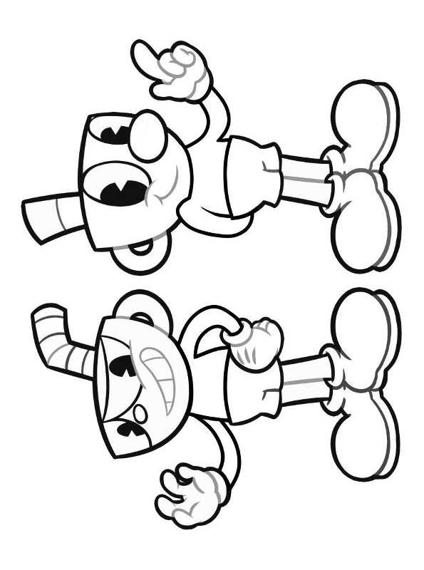 102+ Whimsical Cuphead Coloring Pages Printable