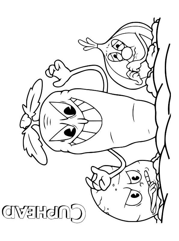 37+ Delightful Cuphead Coloring Pages Printable