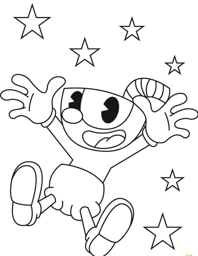 149+ Artistic Cuphead Coloring Pages Printable