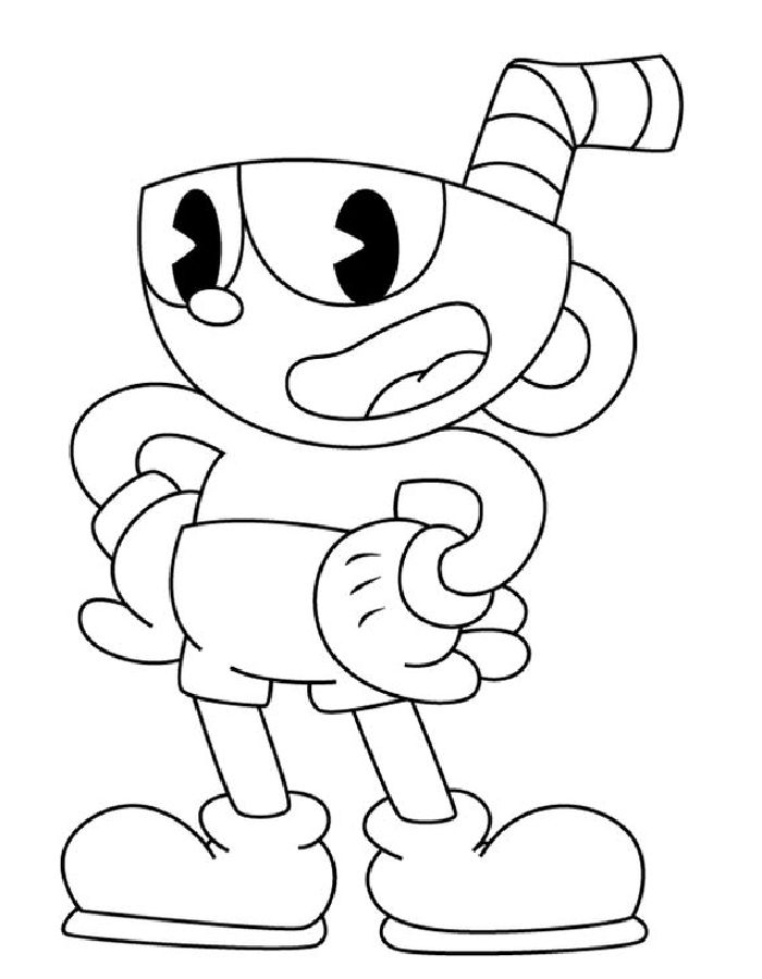 138+ Cute Cuphead Coloring Pages Printable