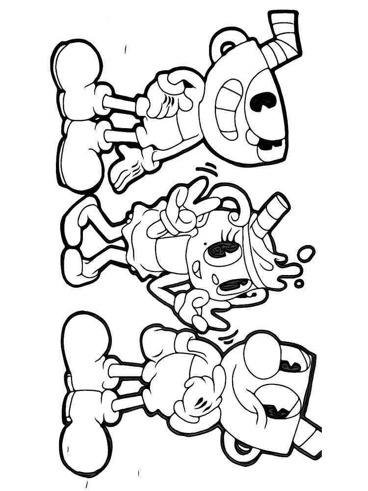 126+ Colorful Cuphead Coloring Pages Printable