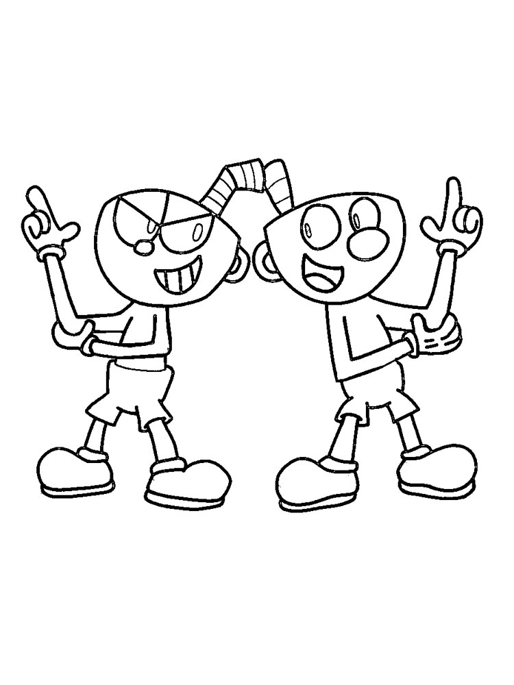 176+ Enchanting Cuphead Coloring Pages Printable