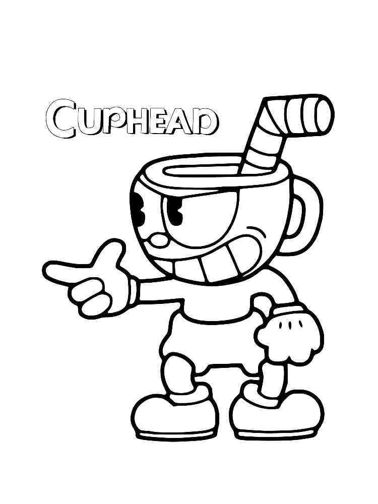 77+ Fantastic Cuphead Coloring Pages Printable