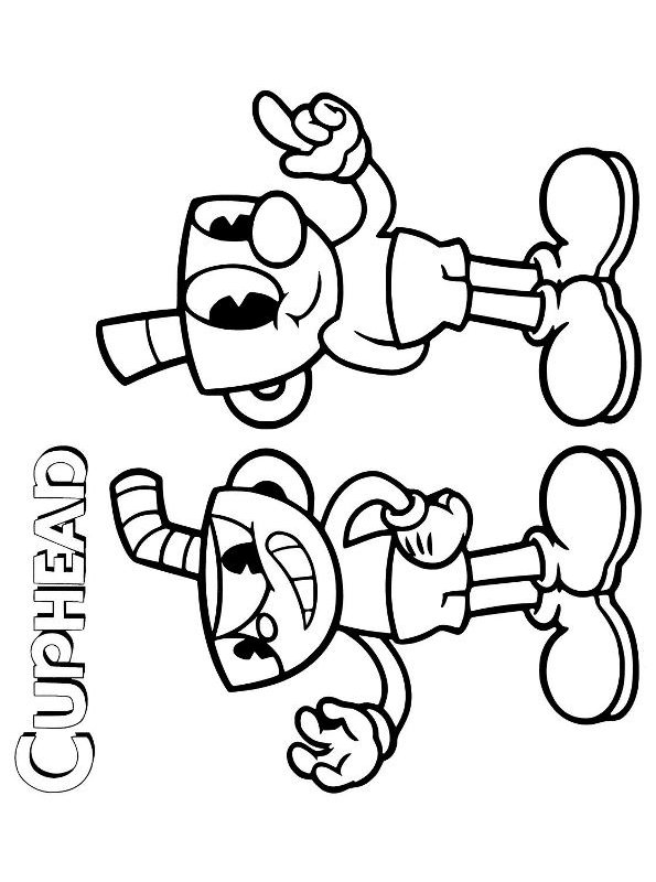 123+ Fun Cuphead Coloring Pages Printable