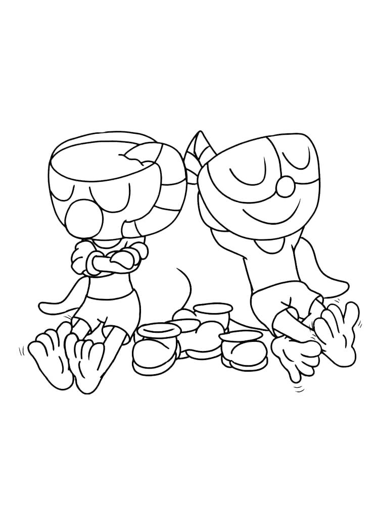 94+ Brightening Cuphead Coloring Pages Printable