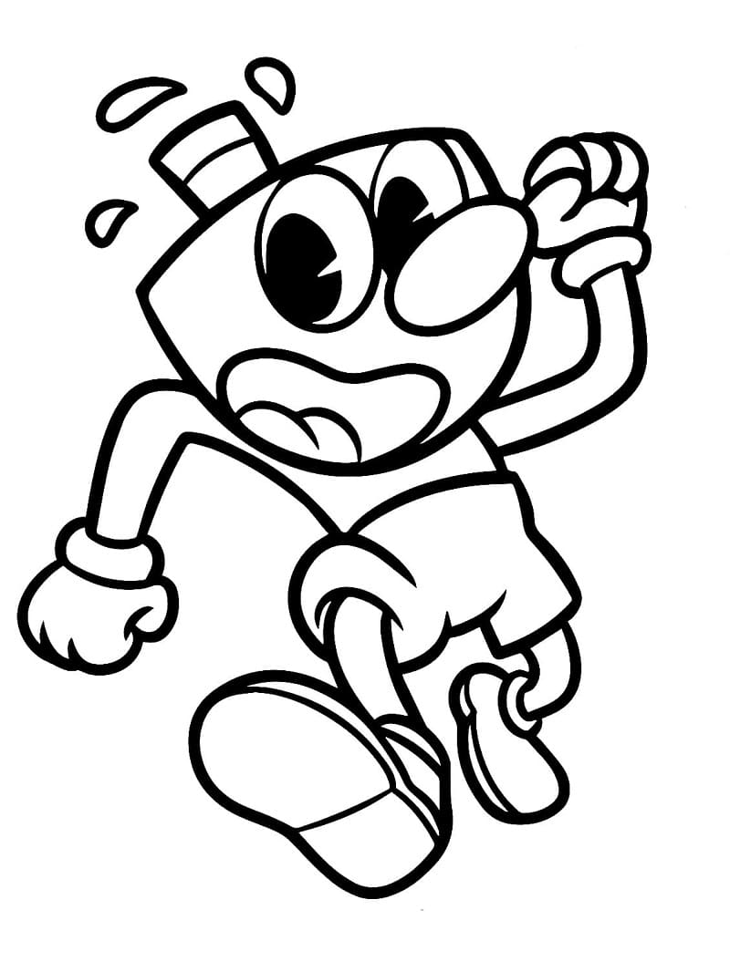 31+ Dazzling Cuphead Coloring Pages Printable