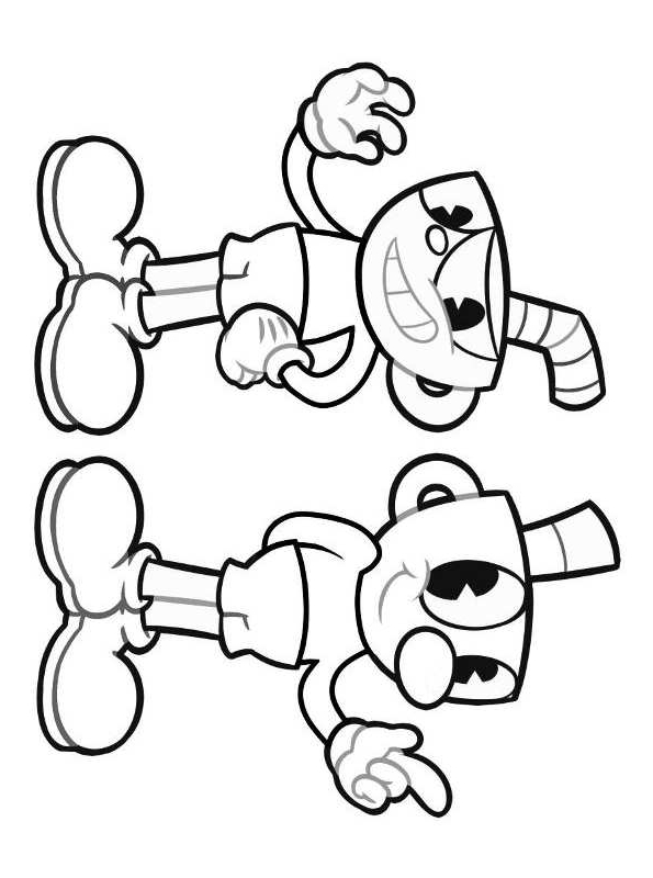 103+ Vibrant Cuphead Coloring Pages Printable