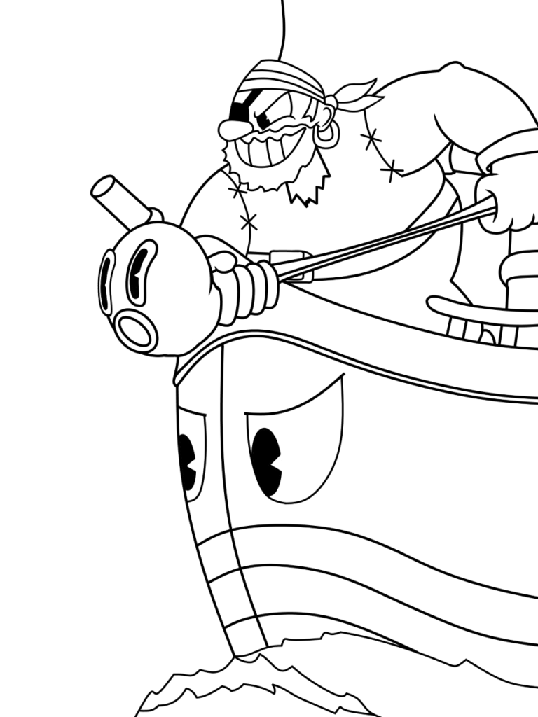 82+ Fantastic Cuphead Coloring Pages Printable