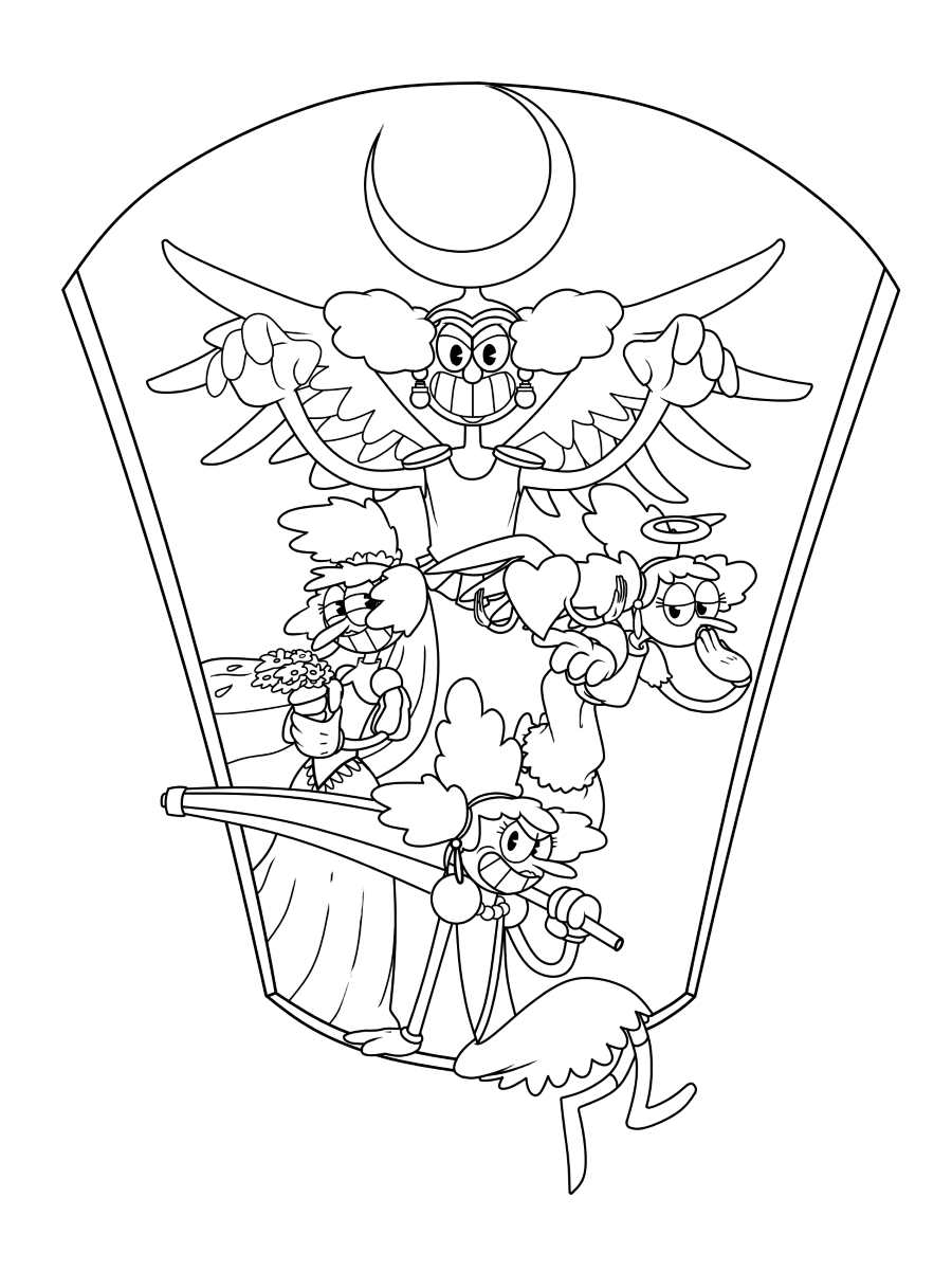 155+ Exciting Cuphead Coloring Pages Printable