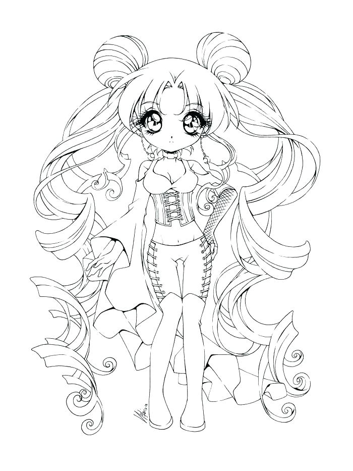 52+ Creative Anime Girl Coloring Pages Printable