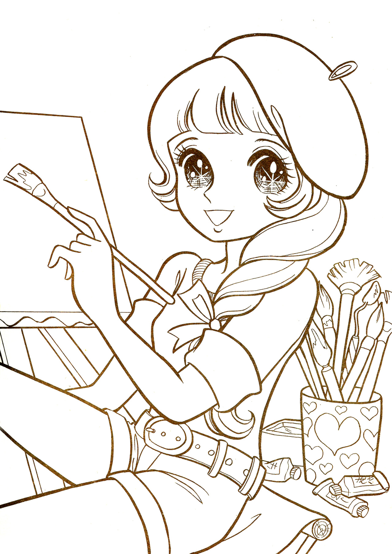 151+ Magical Anime Girl Coloring Pages Printable