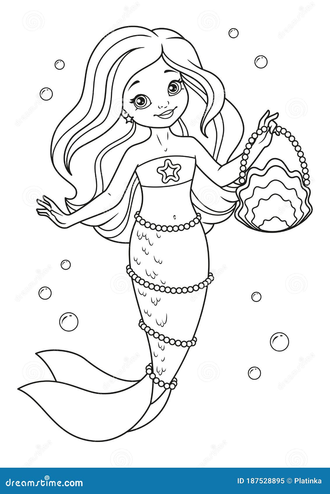 38+ Festive Mermaid Coloring Pages Printable