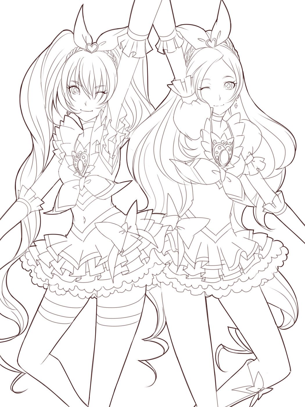 119+ Magical Anime Girl Coloring Pages Printable