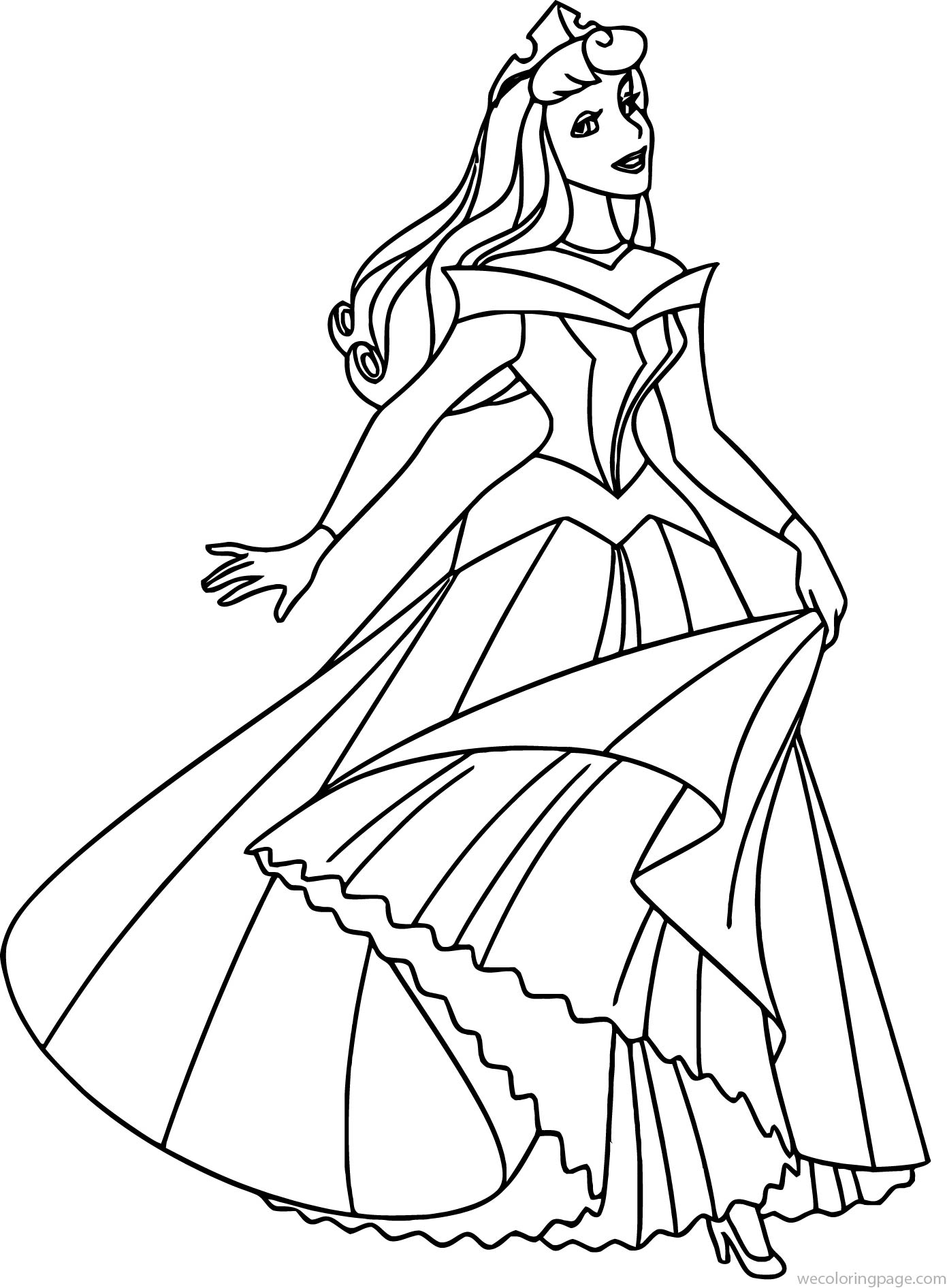 32+ Magical Aurora Coloring Pages Printable