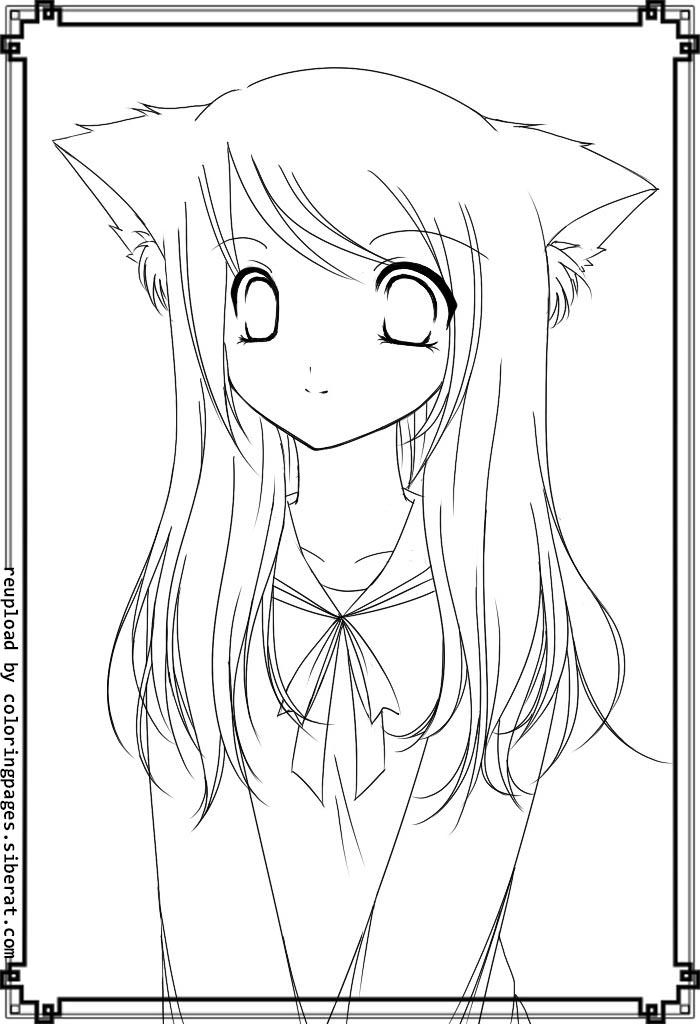 70+ Adorable Anime Girl Coloring Pages Printable