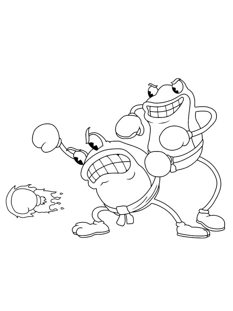 117+ Whimsical Cuphead Coloring Pages Printable